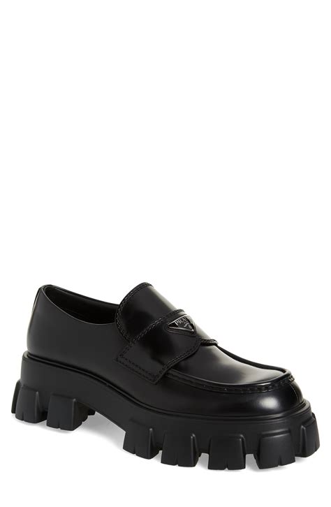 prada chunky loafers men's|cool chunky loafers.